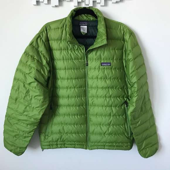 green patagonia down jacket